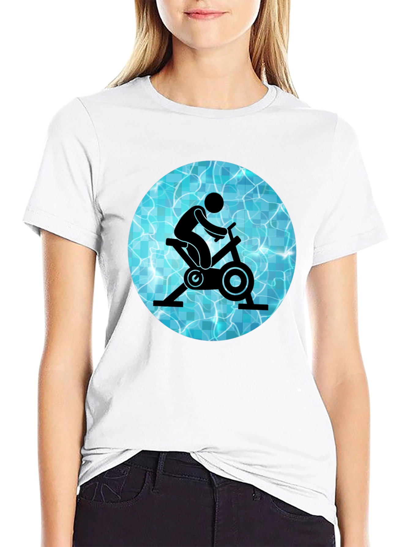 Aqua Cycling Graphic Tee