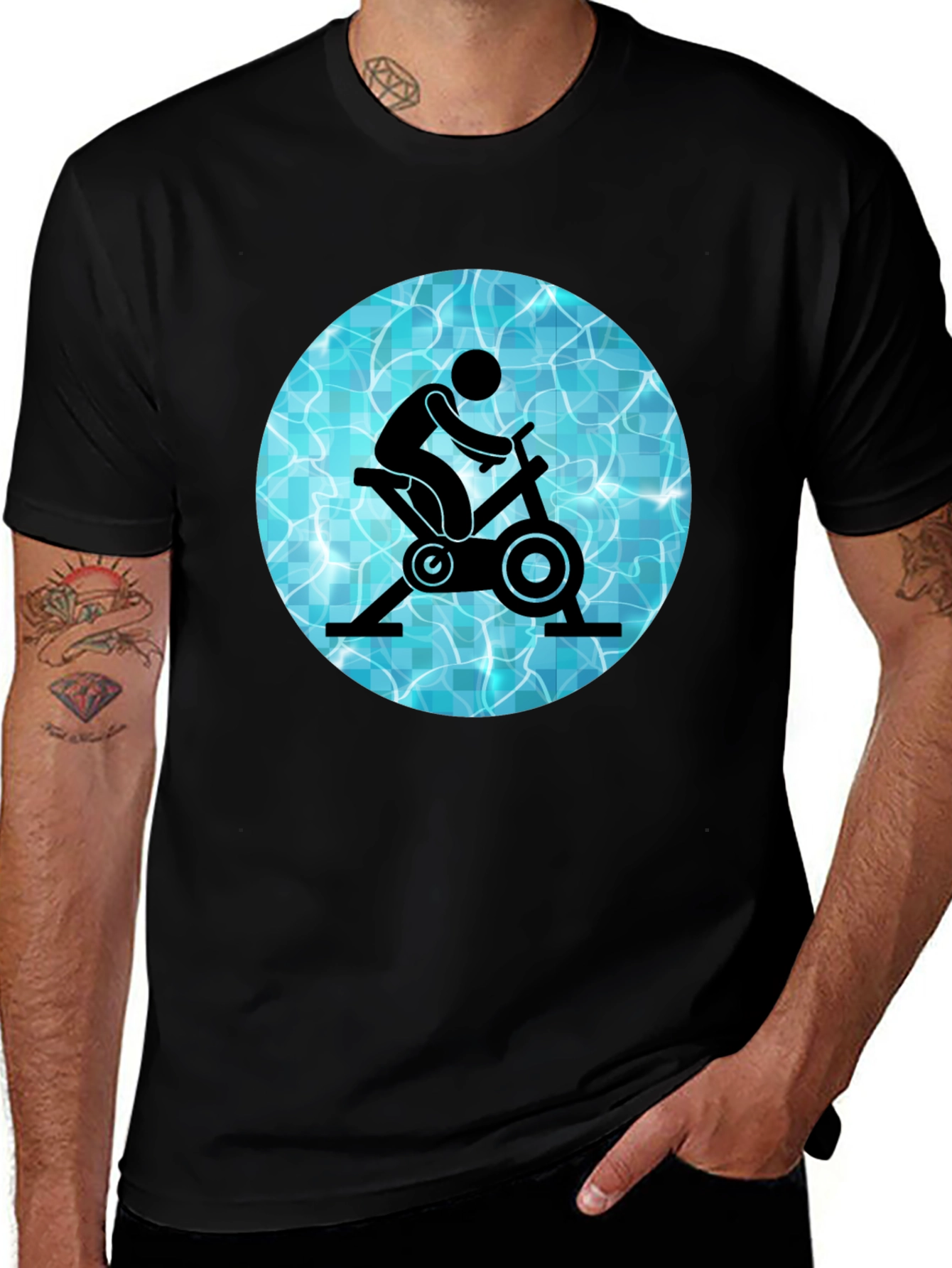Aqua Cycling Graphic Tee