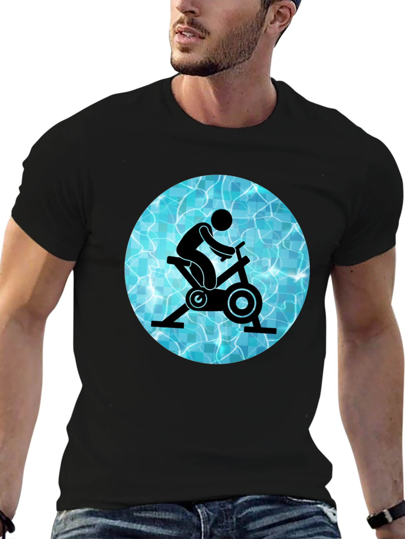 Aqua Cycling Graphic Tee
