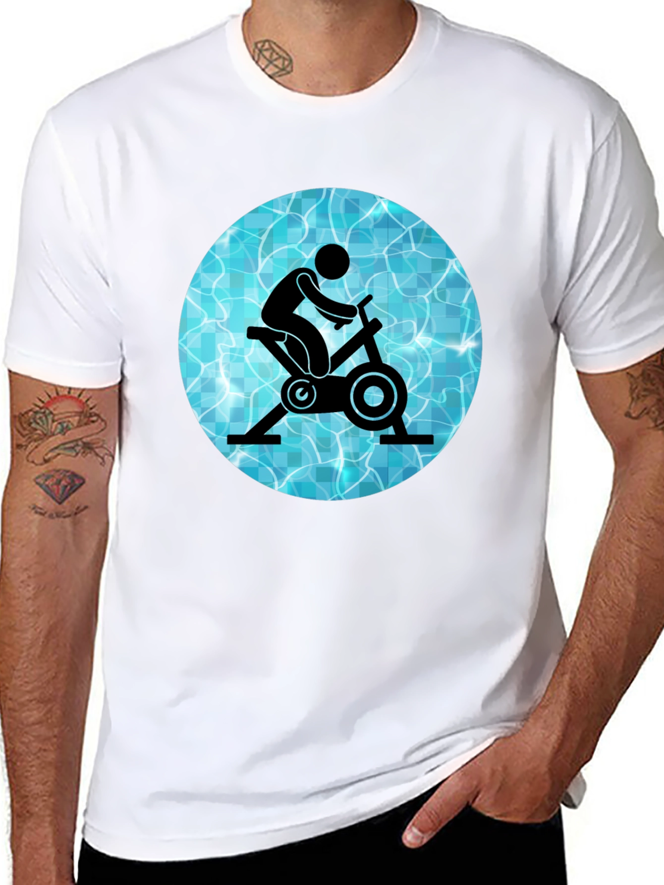 Aqua Cycling Graphic Tee