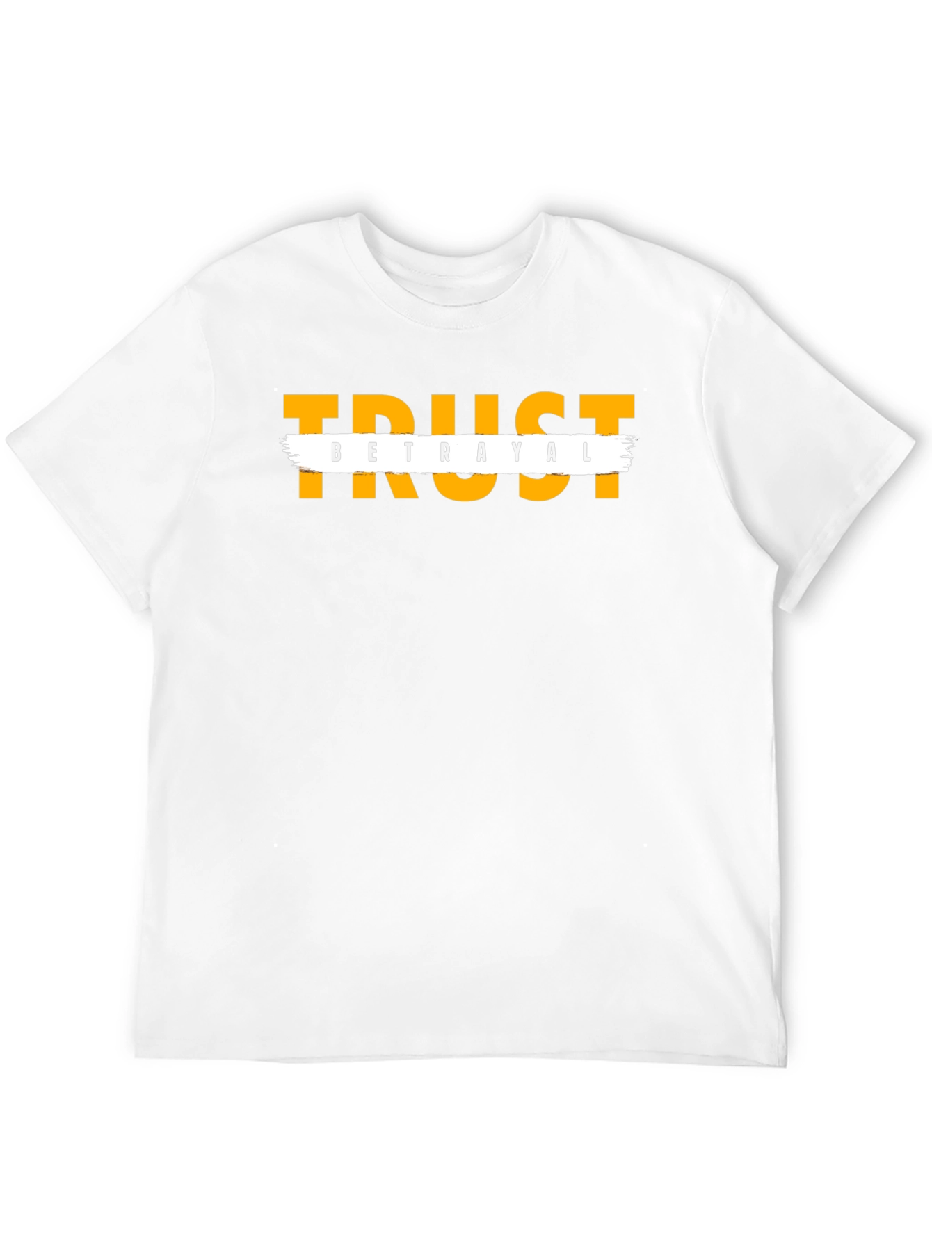 Trust Betrayal Graphic Tee - Black Casual T-Shirt