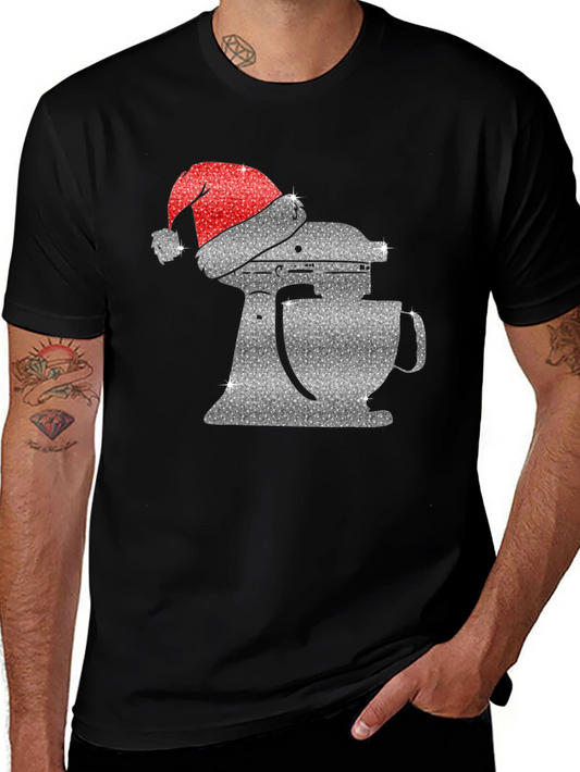 Festive Mixer Graphic Tee - Holiday Baking Shirt