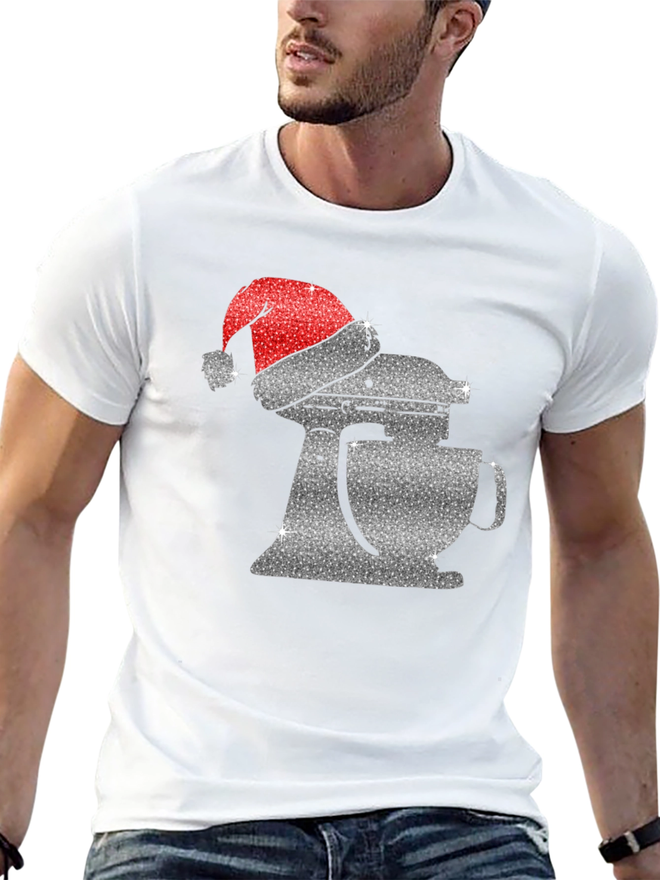 Festive Mixer Graphic Tee - Holiday Baking Shirt