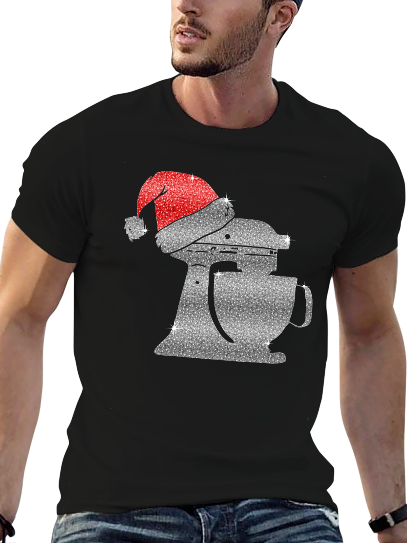 Festive Mixer Graphic Tee - Holiday Baking Shirt