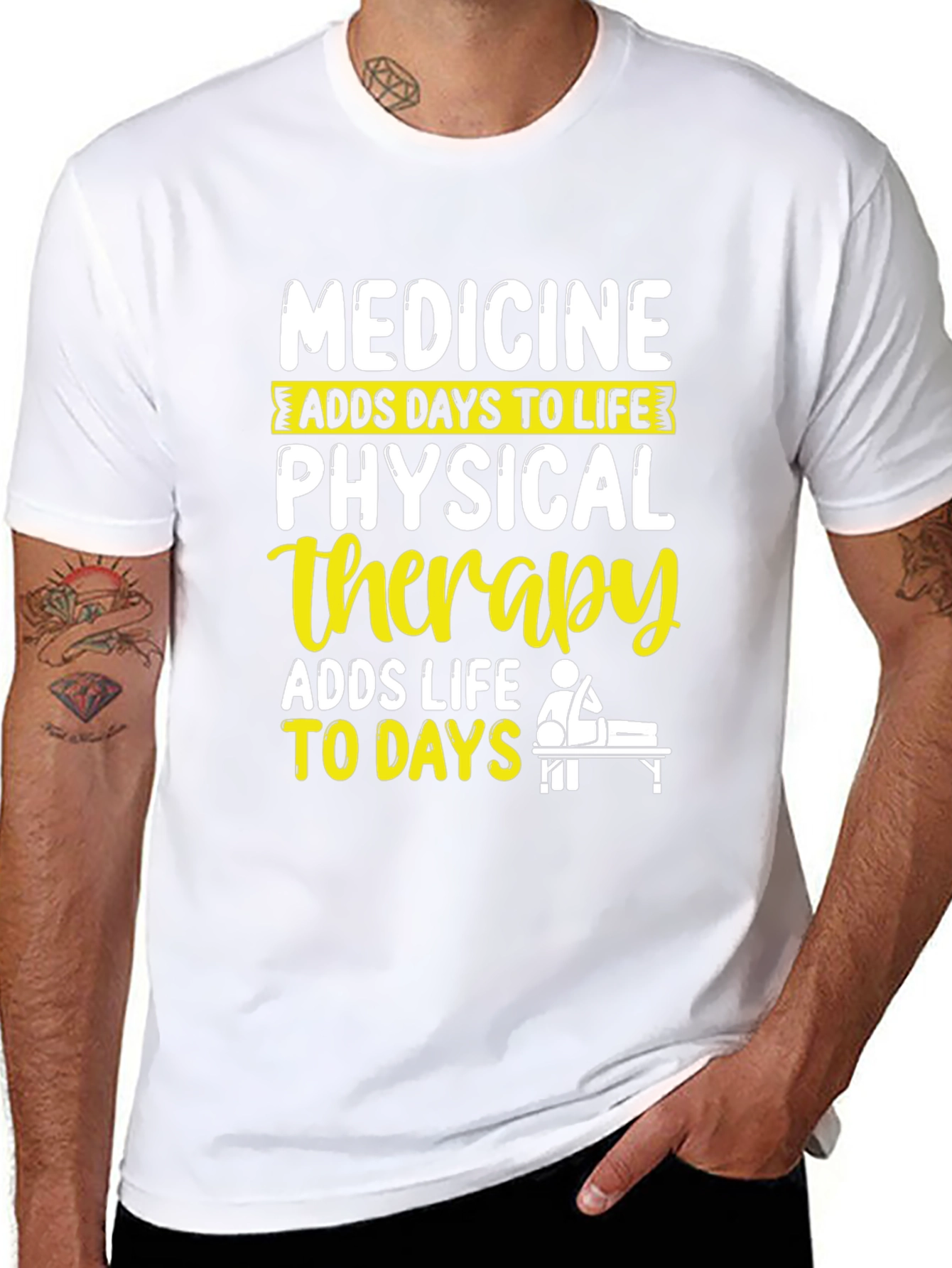 Physical Therapy T-Shirt - Adds Life to Days