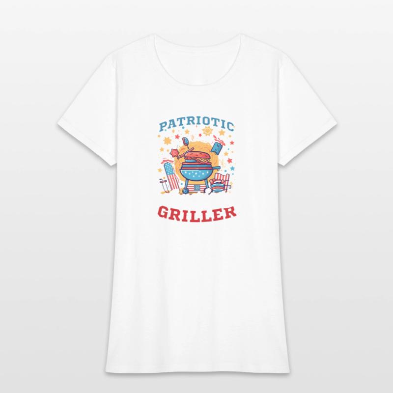 4th Of July BBQ Patriotic American Griller