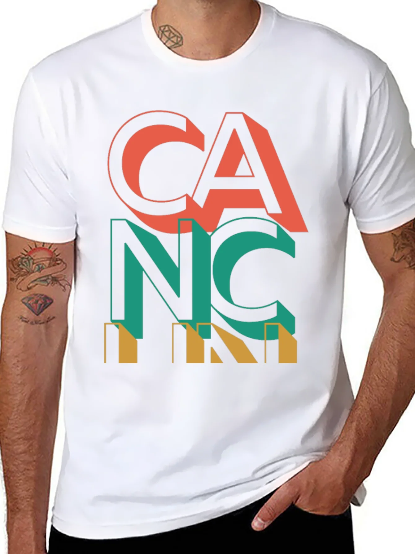 Retro Cancun Graphic T-Shirt - Black