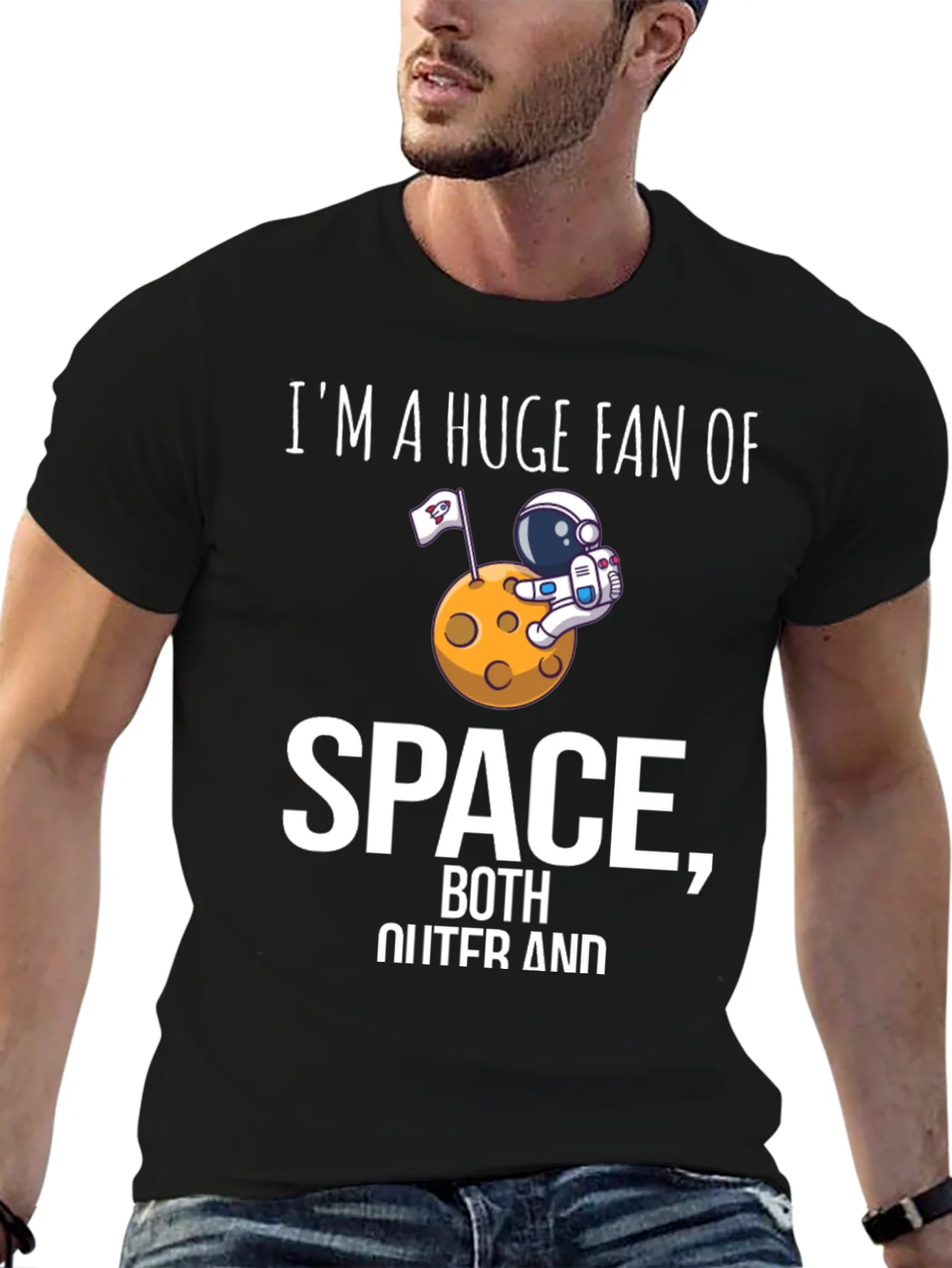 Im A Huge Fan of Space Graphic T-Shirt