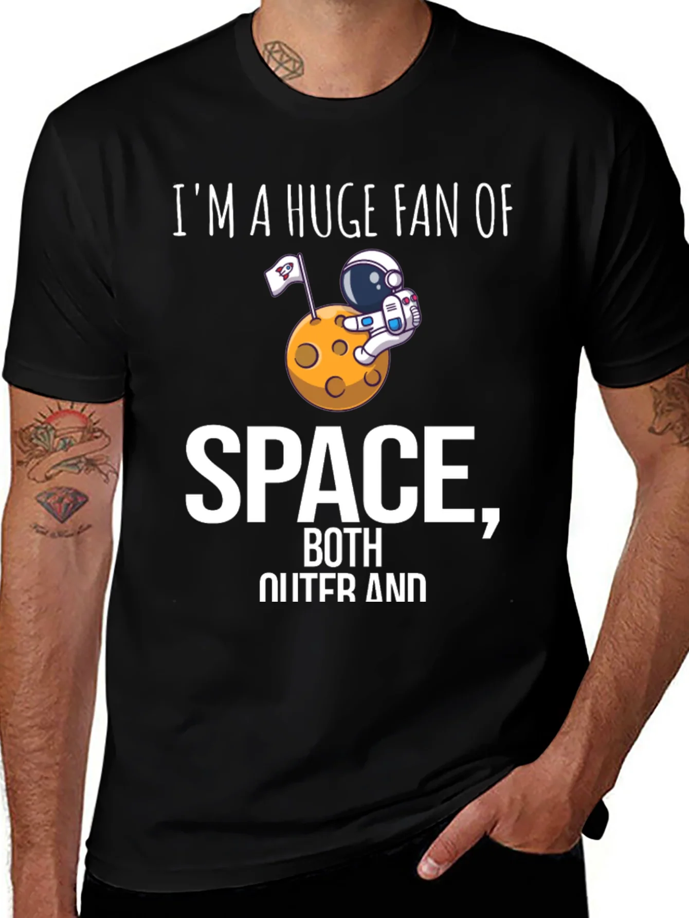Im A Huge Fan of Space Graphic T-Shirt
