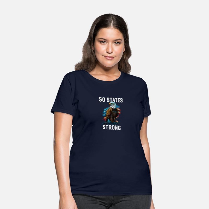 50 States Strong American Bald Eagle America 4th