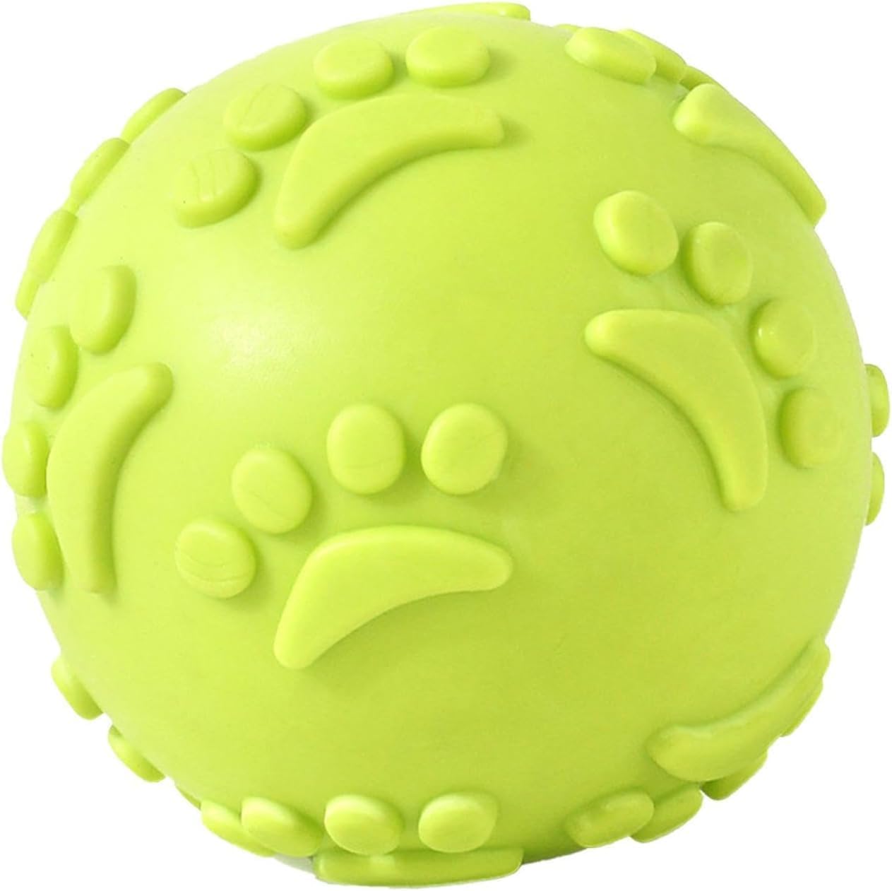Tails Latex Rubber Squeaky Dog Chew Ball Toy (Claw Ball, 6CM) Durable + Safe Fetch Teething Dog Toy for Puppies and Small to Medium Dogs, Paw Design Helps to Clean Teeth