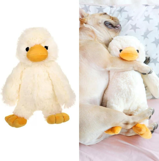 YBGGJO Duck Body Pillow, Plush, Chewing Toy, Cute, Squeaky, 1 Piece, Toy, Dog, Fluffy, Soft, Washable, Durable, Safe, Chewing