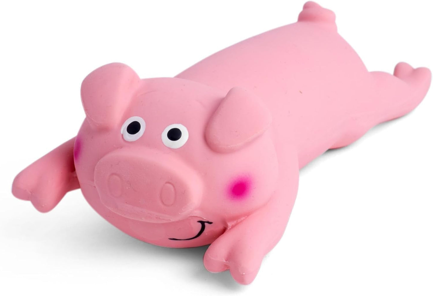Latex Lounging Pig Soft Chew Dog Toy