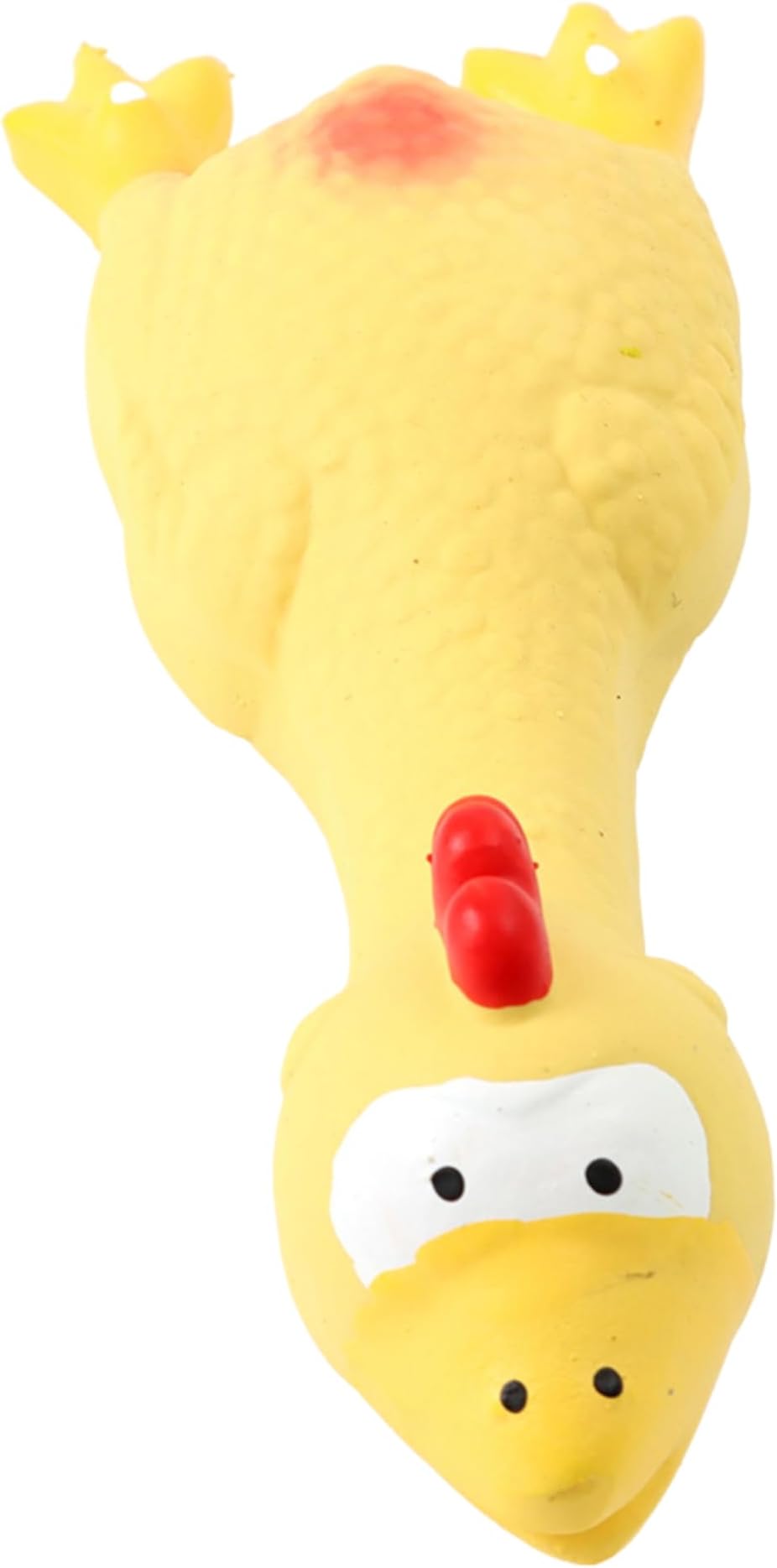 Natural Latex Rubber Squeaky (Yellow Sleepy Hen) Dogs Toy | Small Dogs & Puppy | Durable, Animal Design, Fetch & Chew Safe Play Toy | Reduce Separation Anxiety