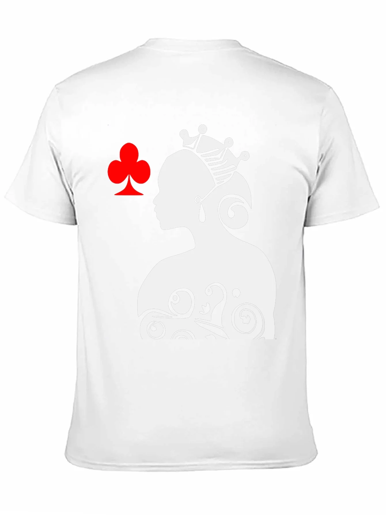 Queen of Clubs Graphic Tee - Black