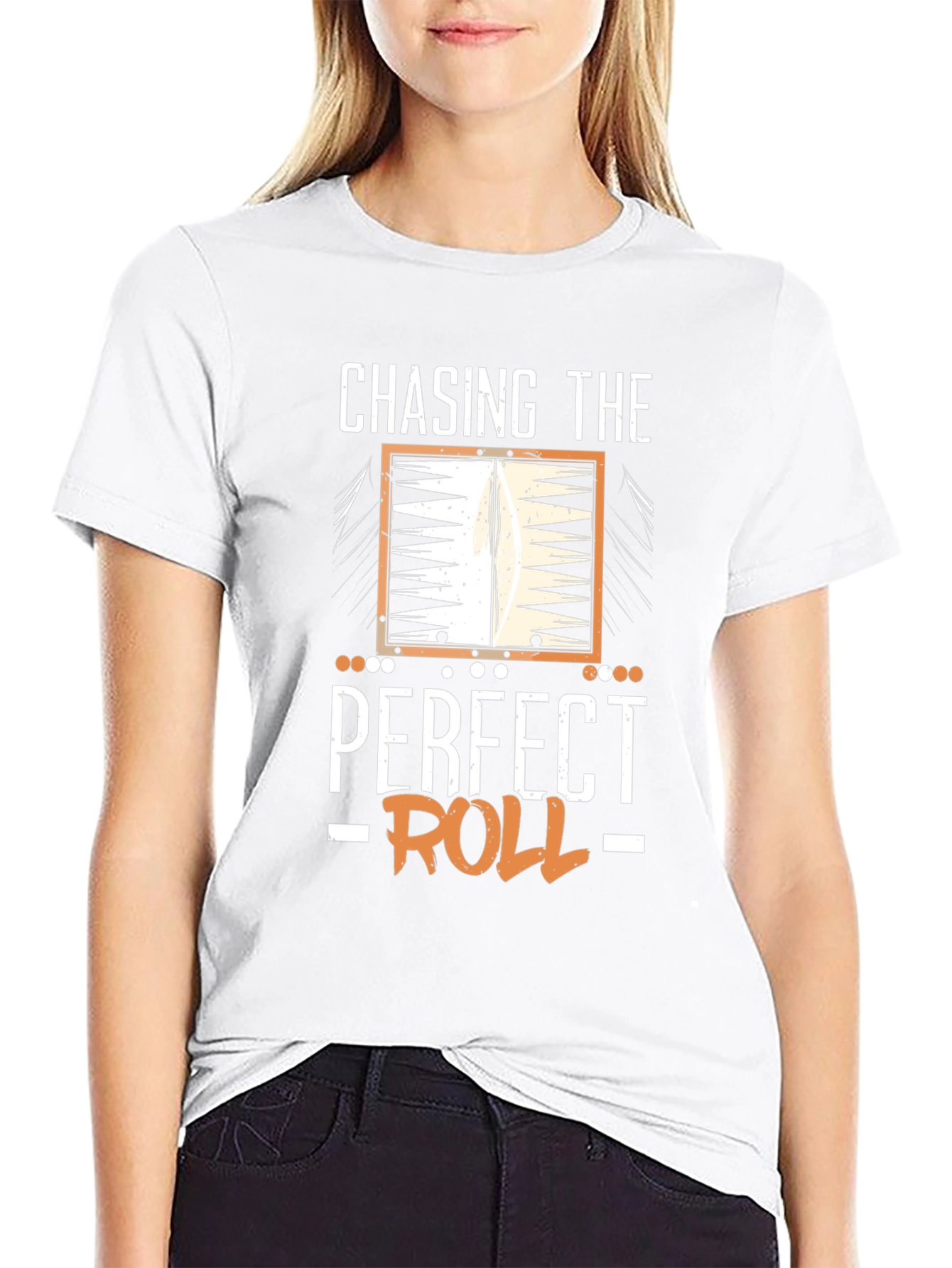 Chasing The Perfect Roll Backgammon T-Shirt