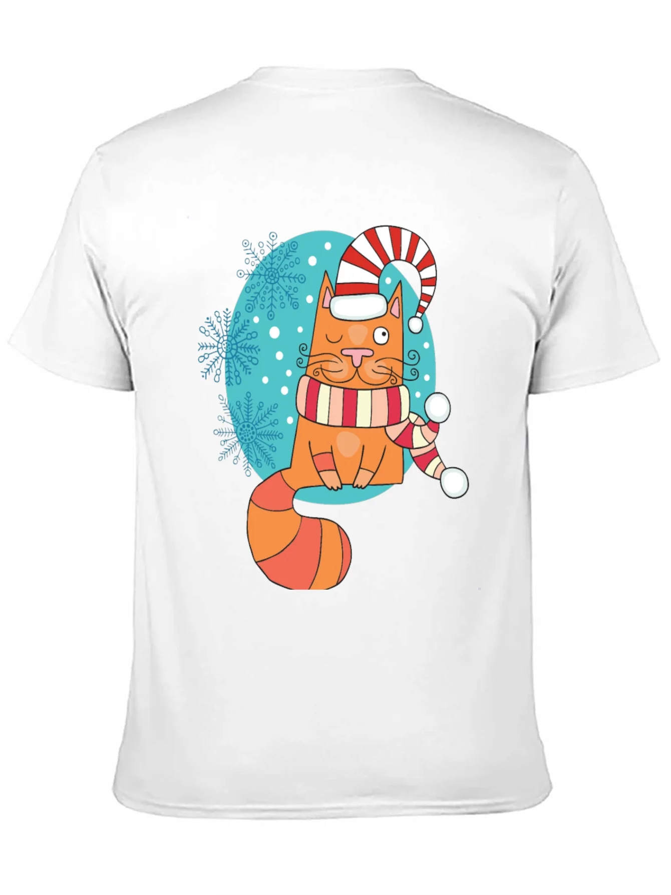 Festive Cat T-Shirt - Holiday Cheer
