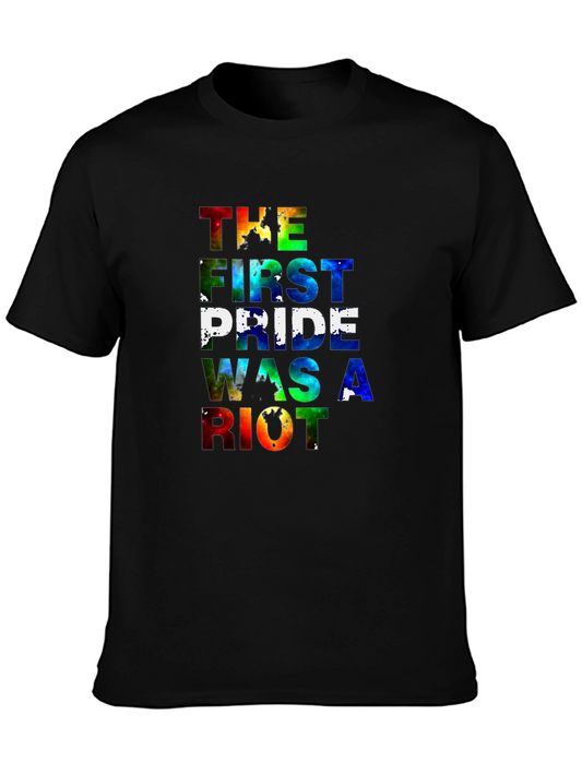 Pride Was A Riot Tee - Rainbow Graphic T-Shirt
