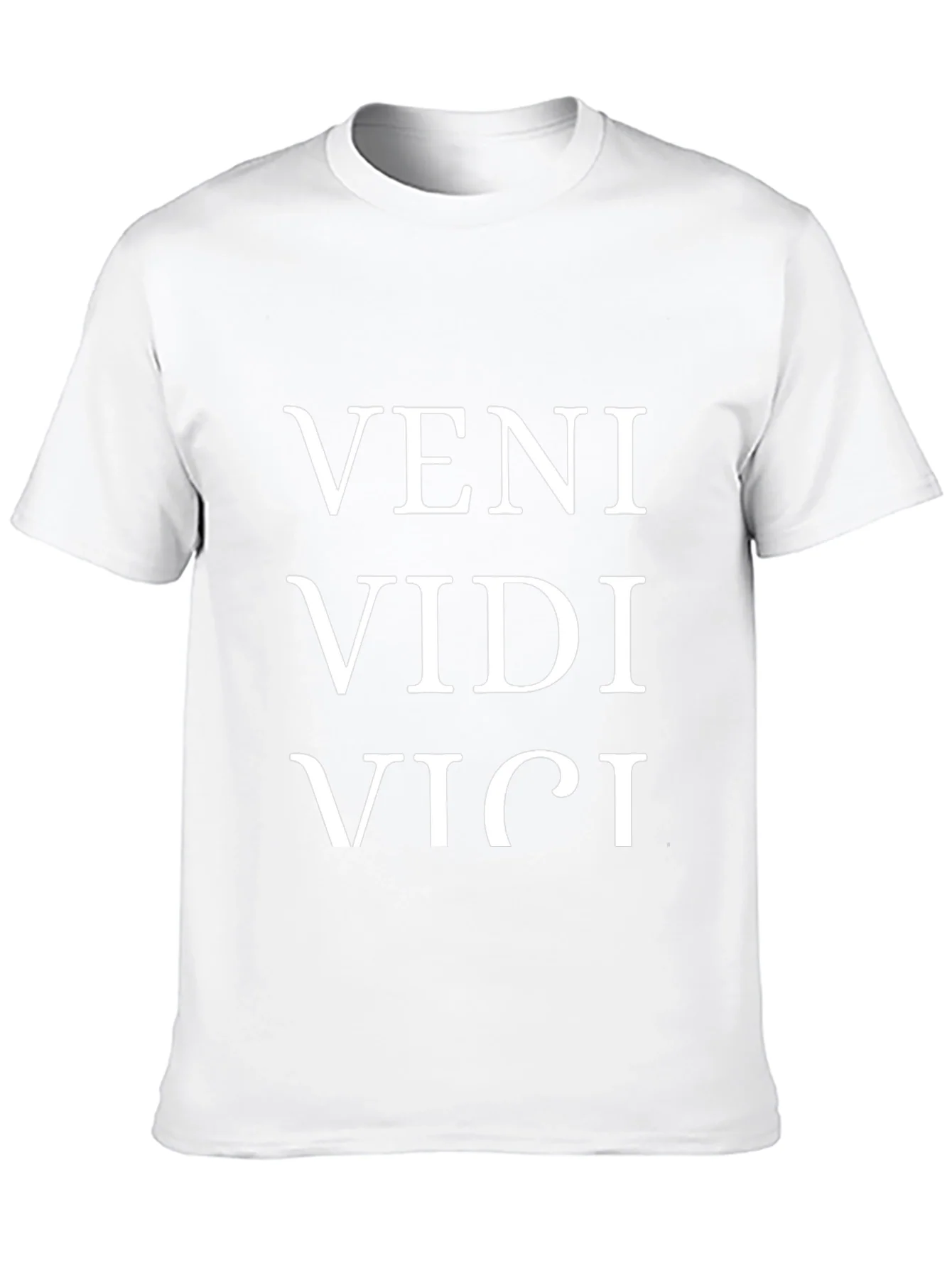 Veni Vidi Vici T-Shirt - Black Cotton Blend