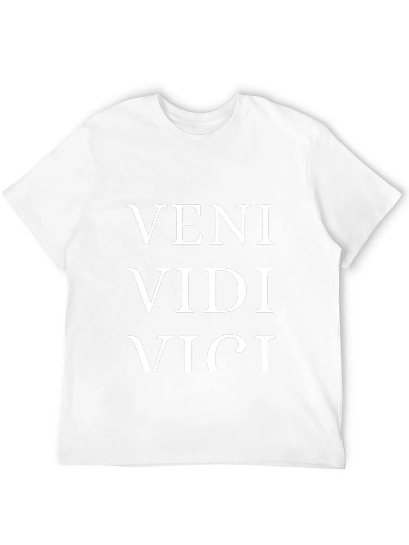 Veni Vidi Vici T-Shirt - Black Cotton Blend