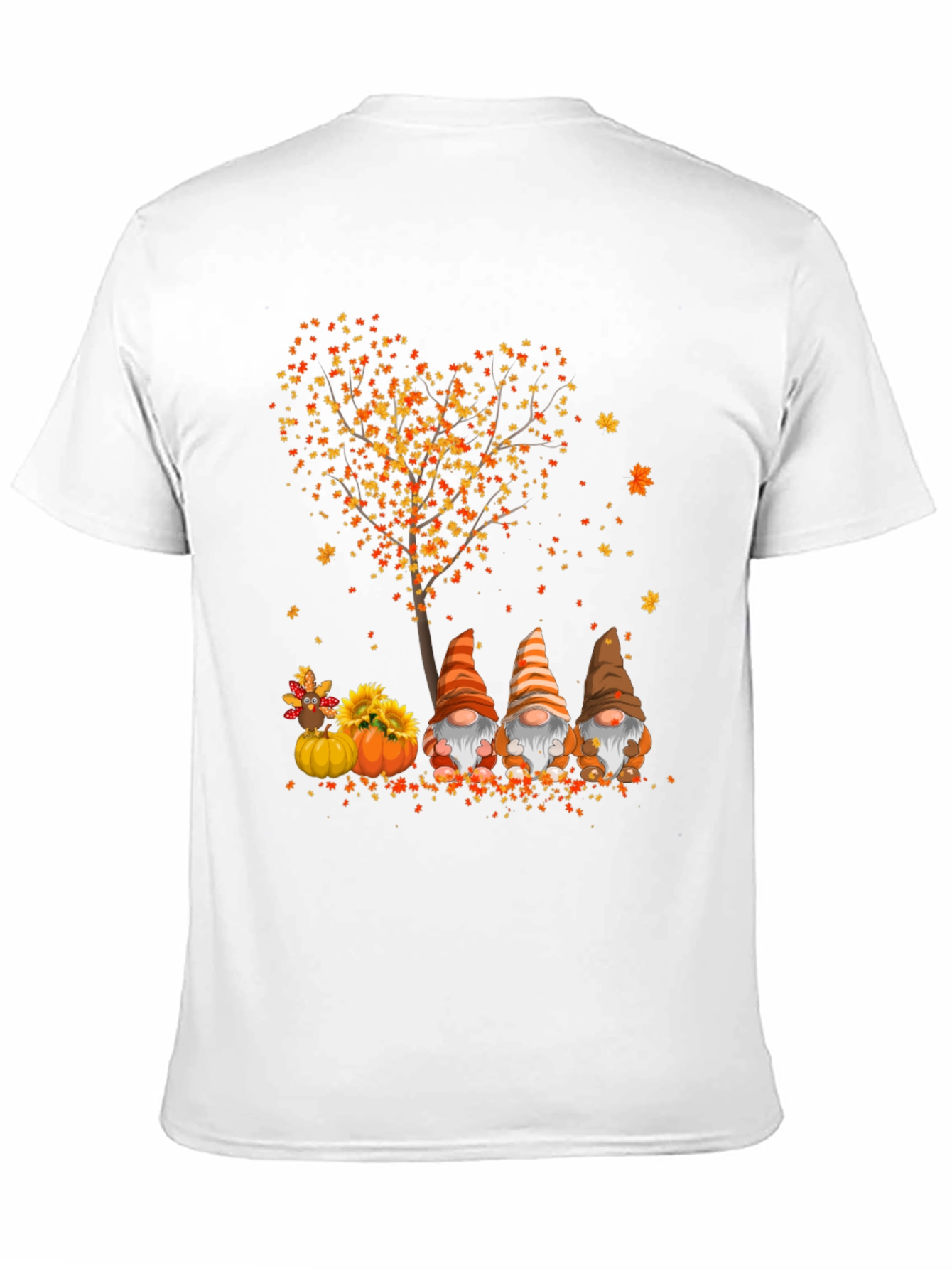 Fall Gnomes Thanksgiving T-Shirt - Cute Autumn Design