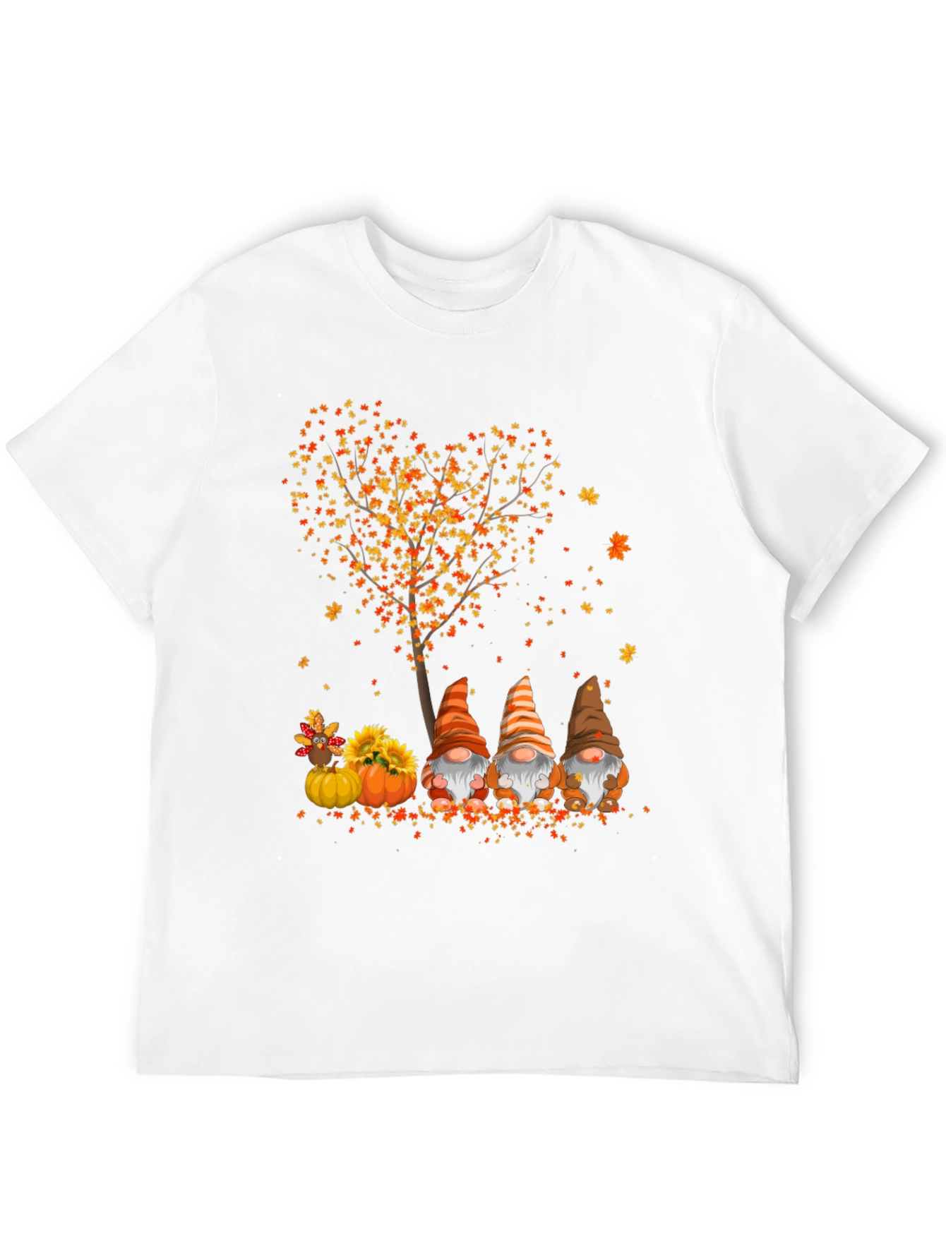 Fall Gnomes Thanksgiving T-Shirt - Cute Autumn Design