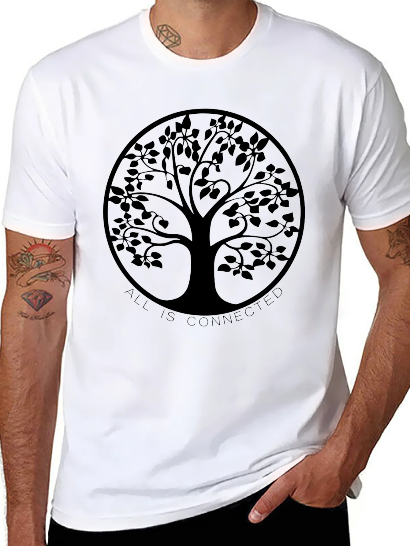 Connected Tree Graphic T-Shirt