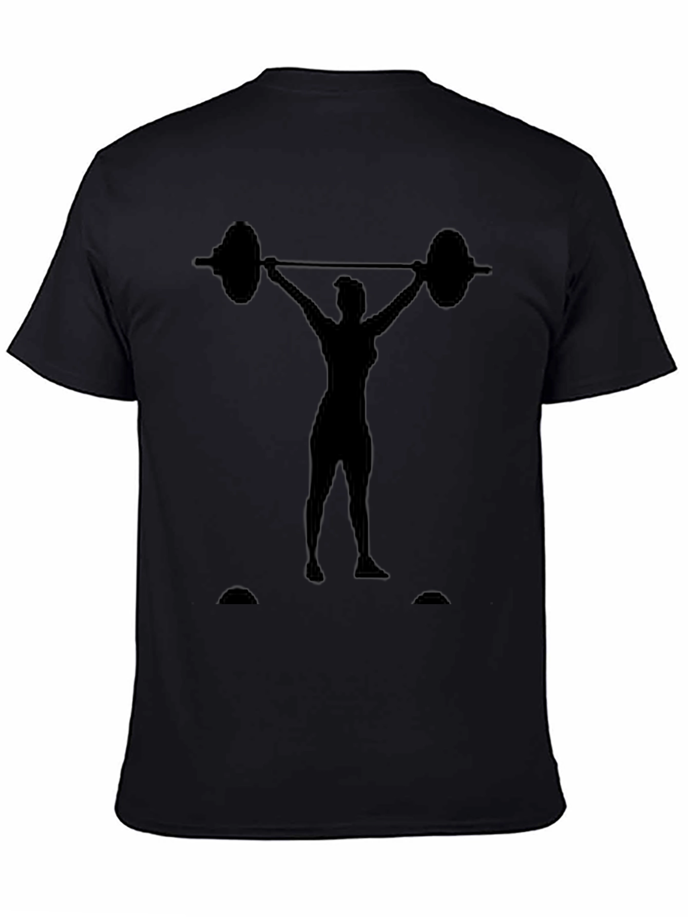 Weightlifting Womans Silhouette Graphic Tee - Black