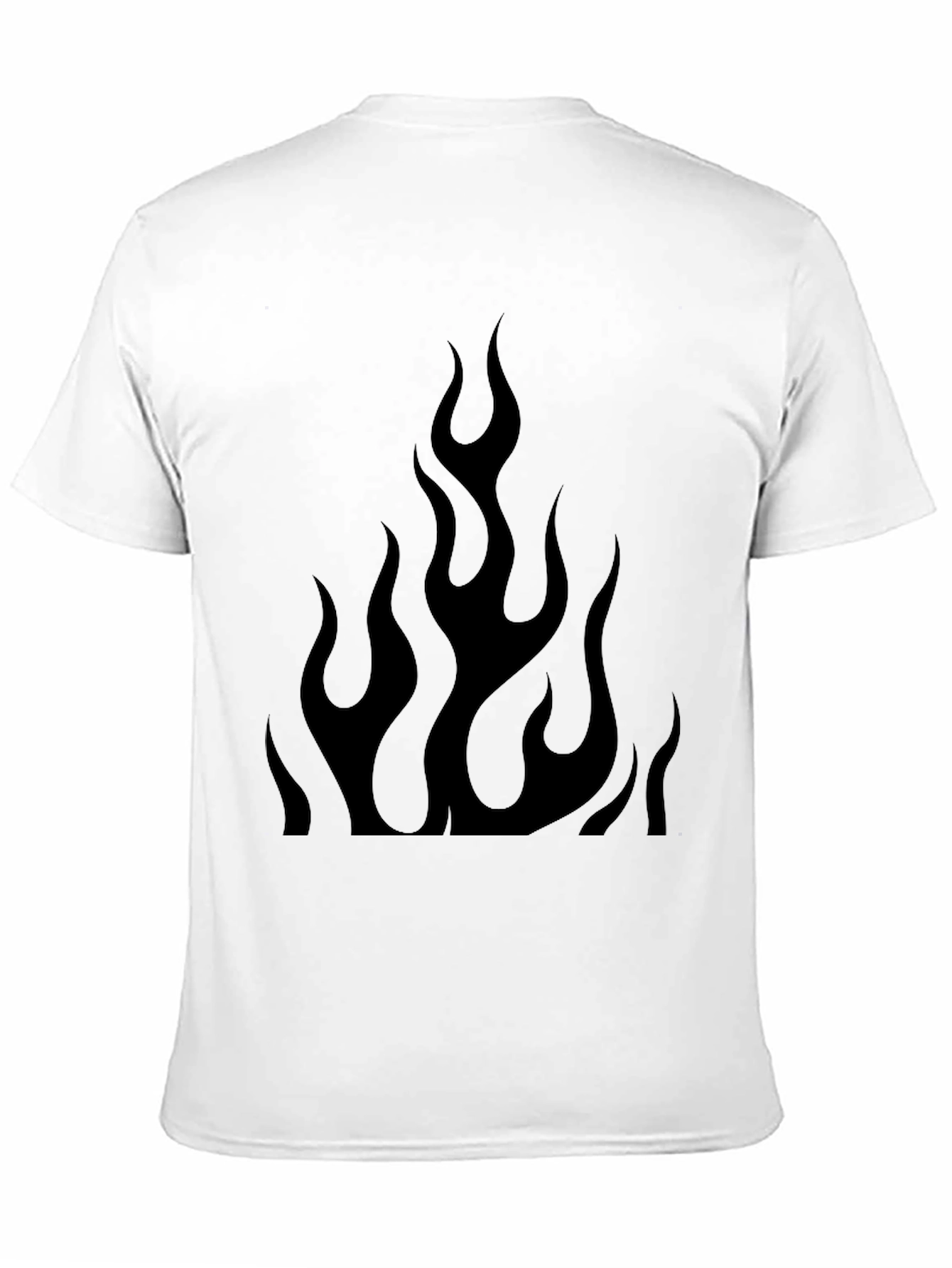 Black Flame Graphic Tee - Mens Style