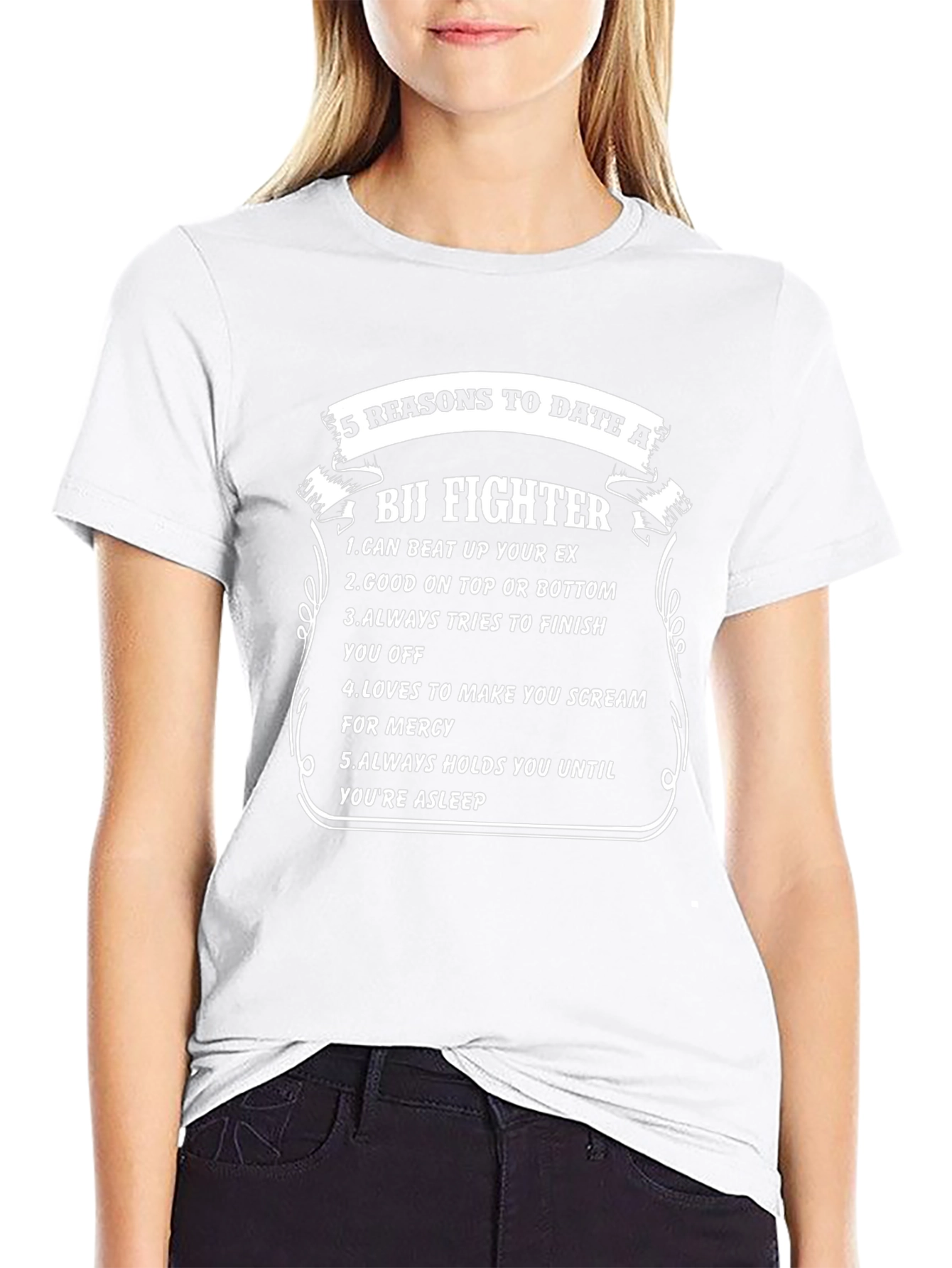 Funny BJJ Fighter Reasons to Date Graphic T-Shirt