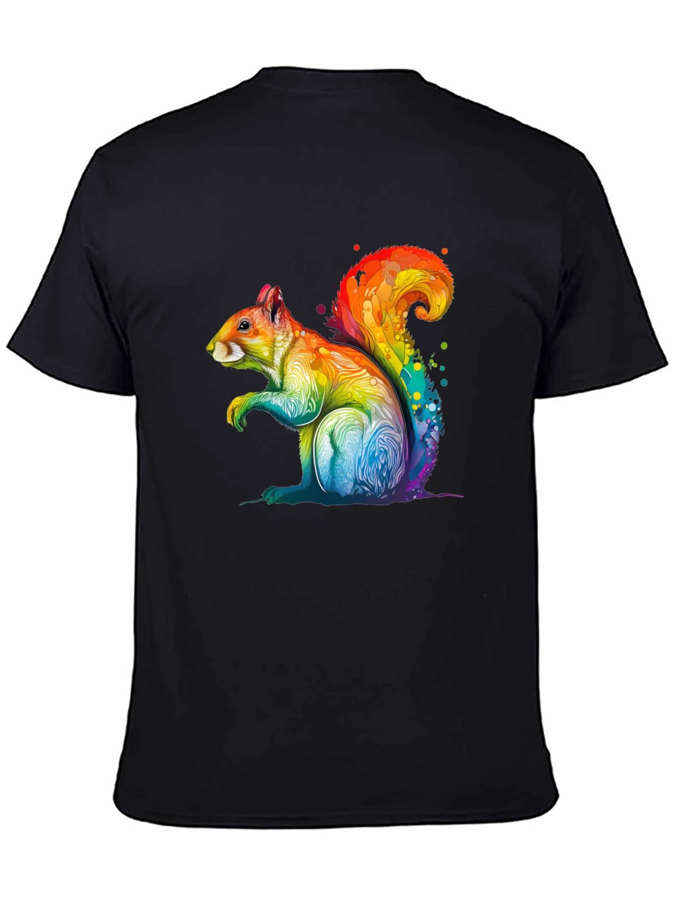 Rainbow Squirrel Graphic T-Shirt