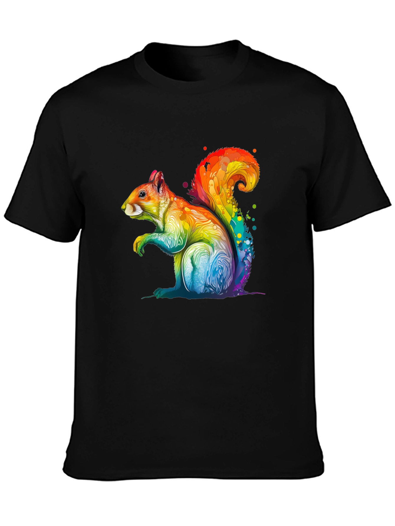 Rainbow Squirrel Graphic T-Shirt