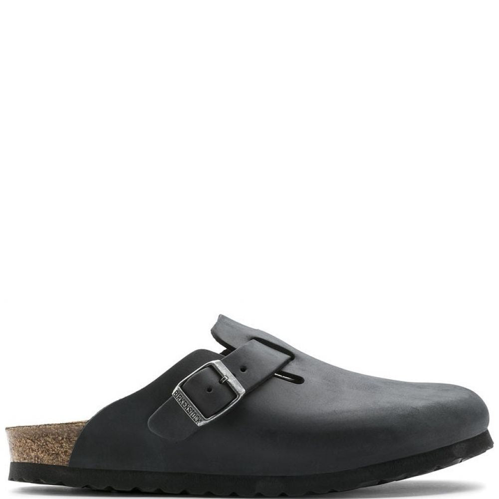 Birkenstock Boston Oiled Leather in Black