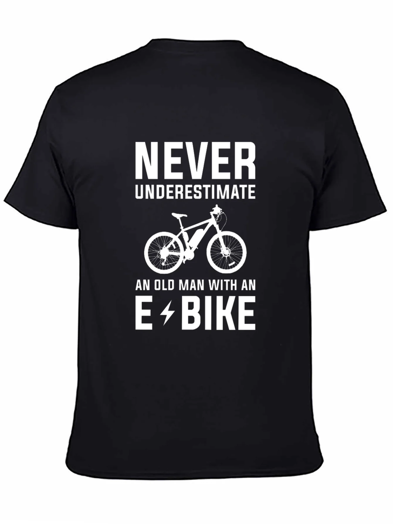 Never Underestimate E-Bike Old Man T-Shirt