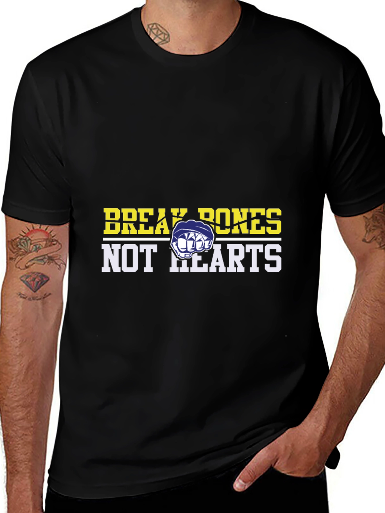 Break Bones Not Hearts Graphic Tee