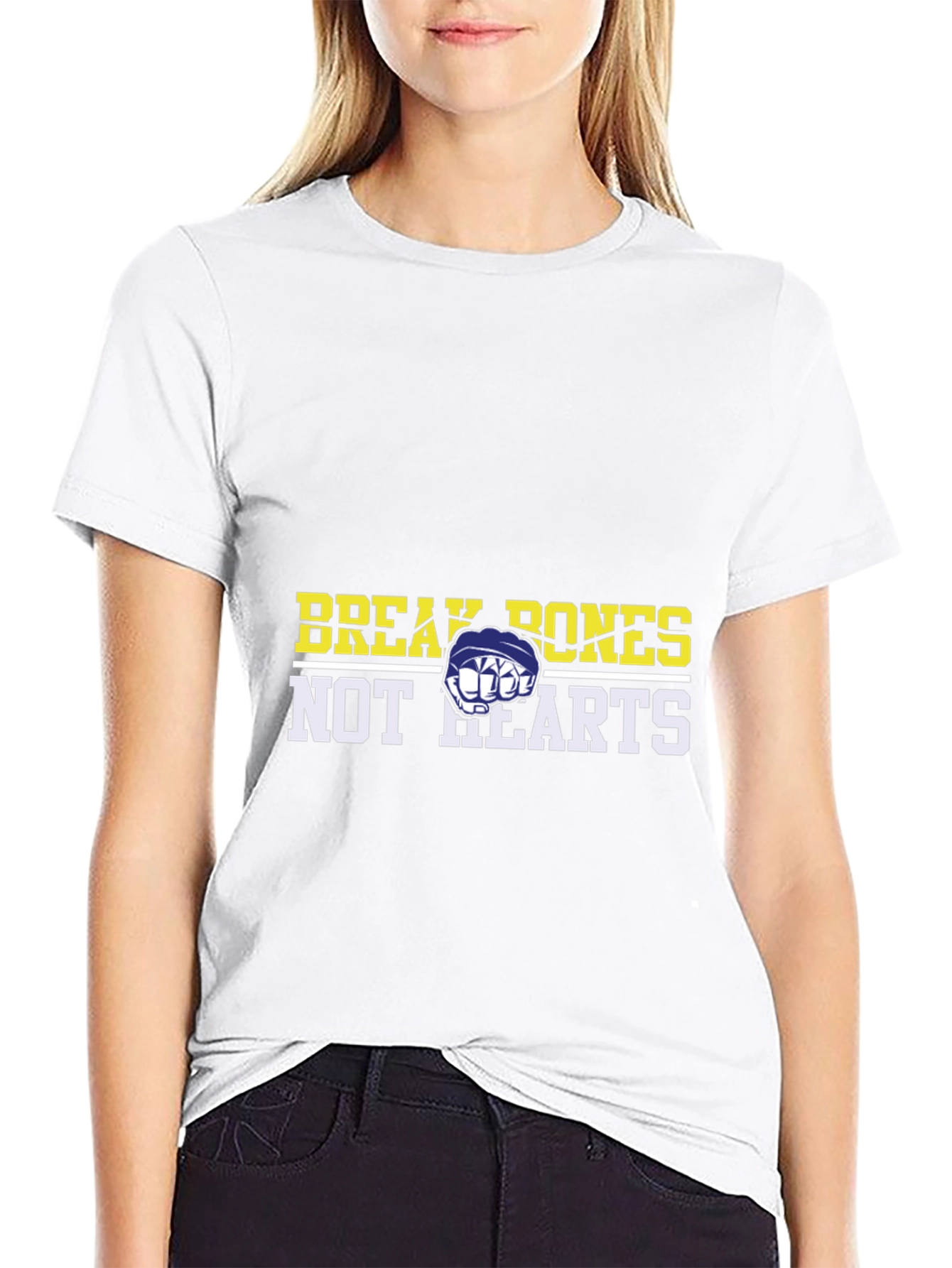 Break Bones Not Hearts Graphic Tee