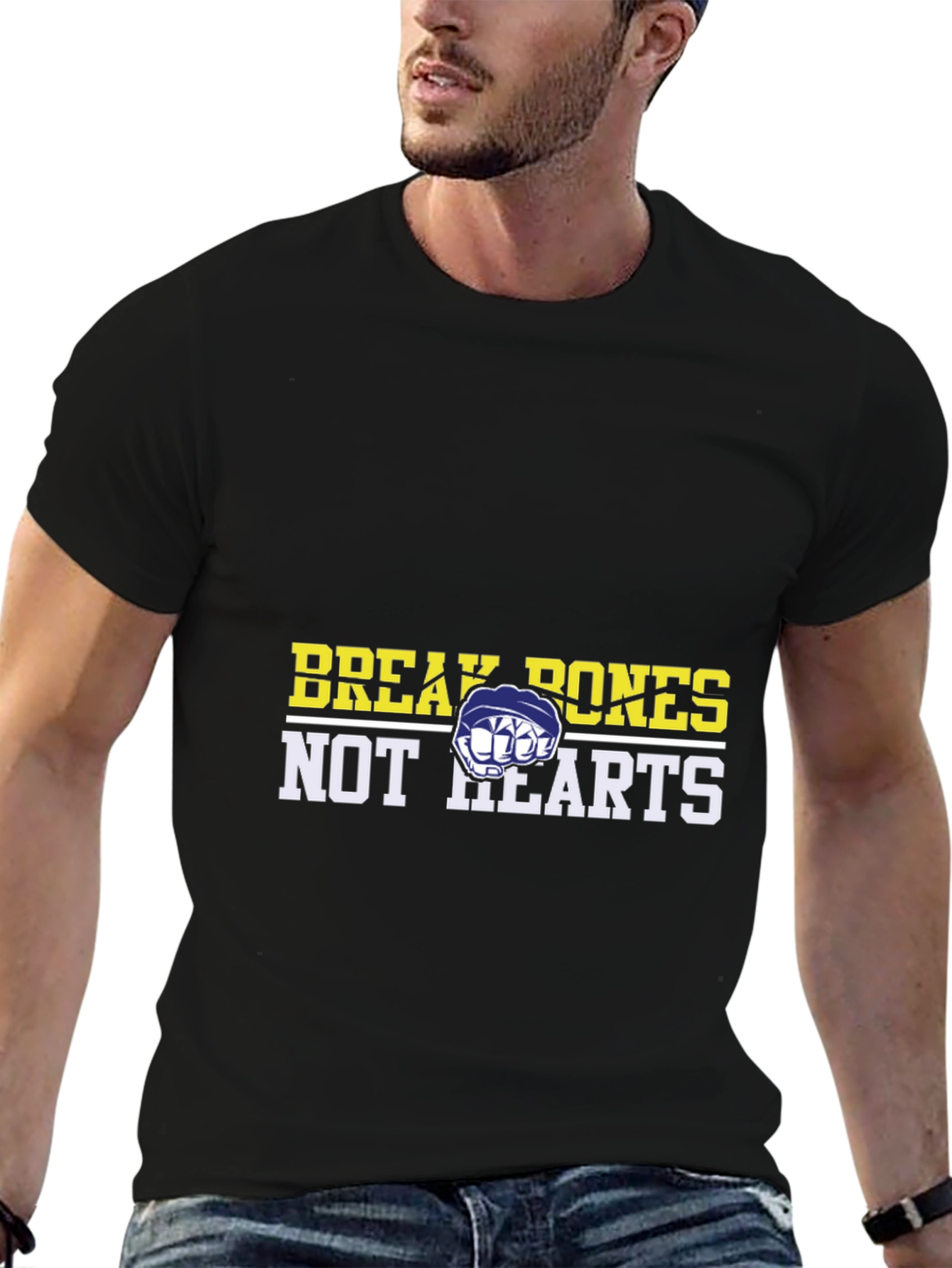 Break Bones Not Hearts Graphic Tee