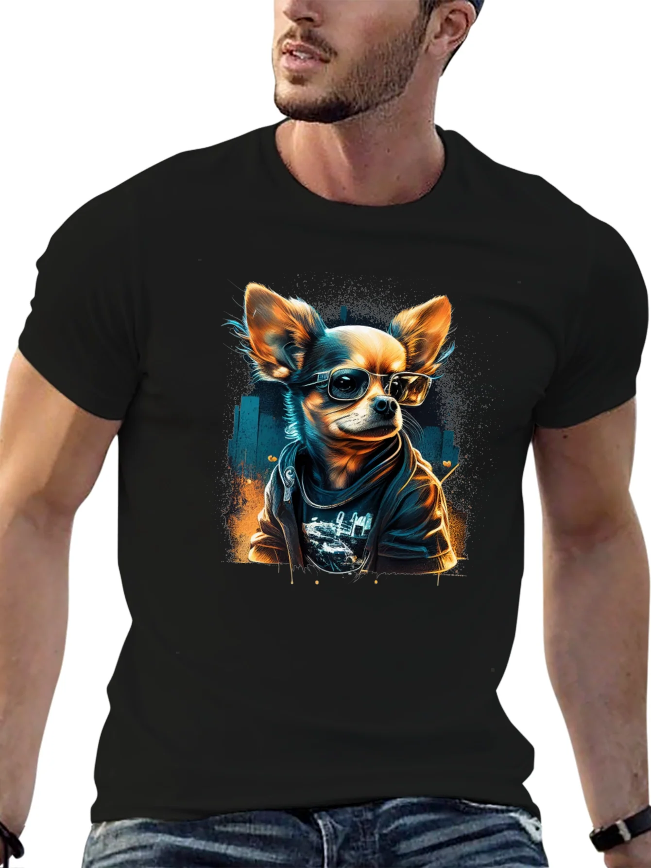 Cool Chihuahua Graphic T-Shirt