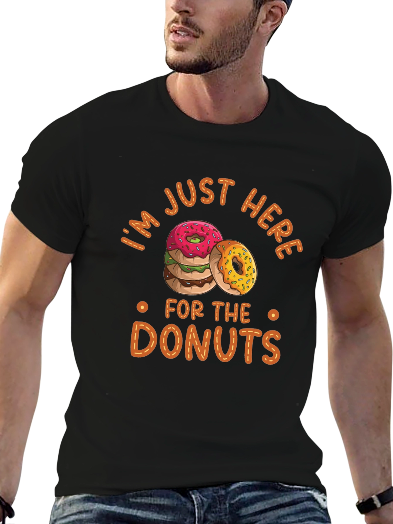 Im Just Here for the Donuts T-Shirt