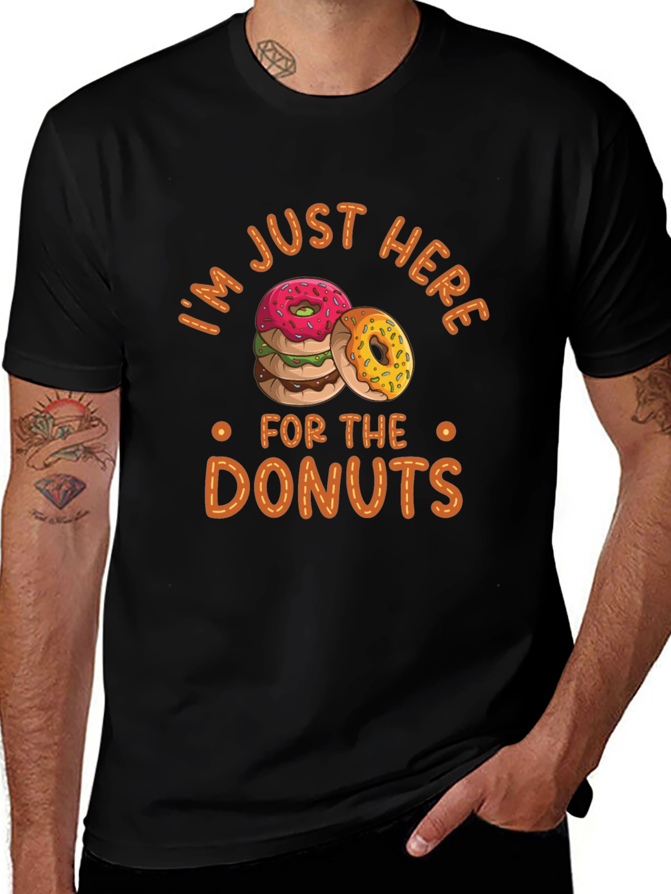 Im Just Here for the Donuts T-Shirt