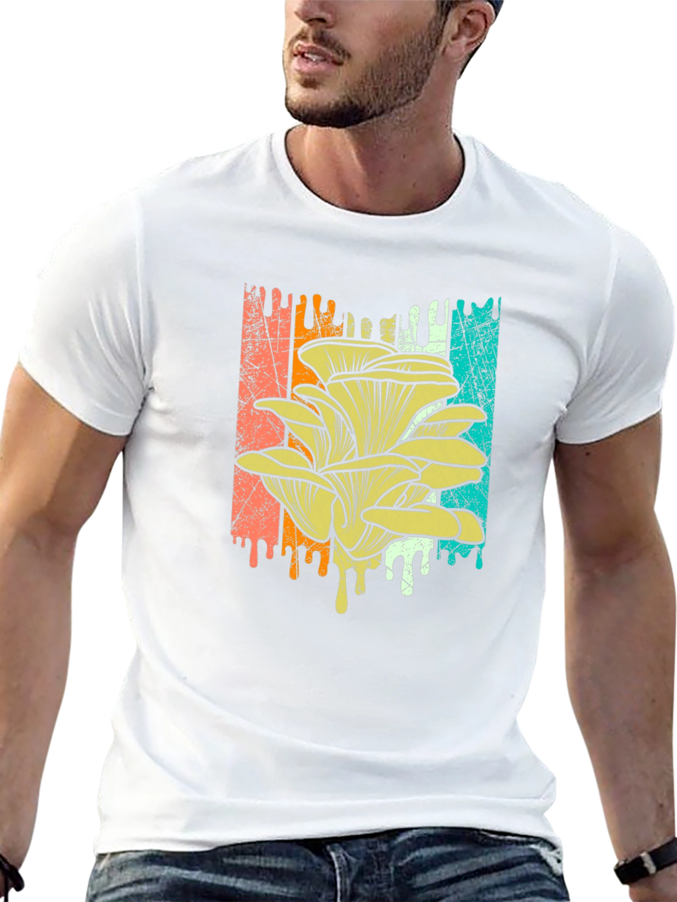 Mushroom Graphic Tee - Retro Style