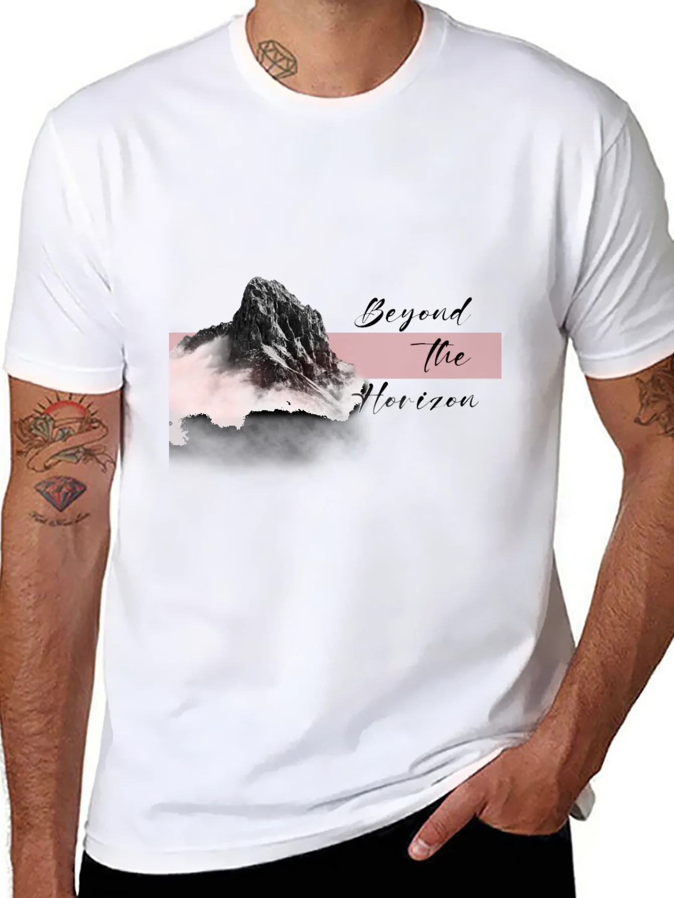 Beyond the Horizon Graphic Tee - Black
