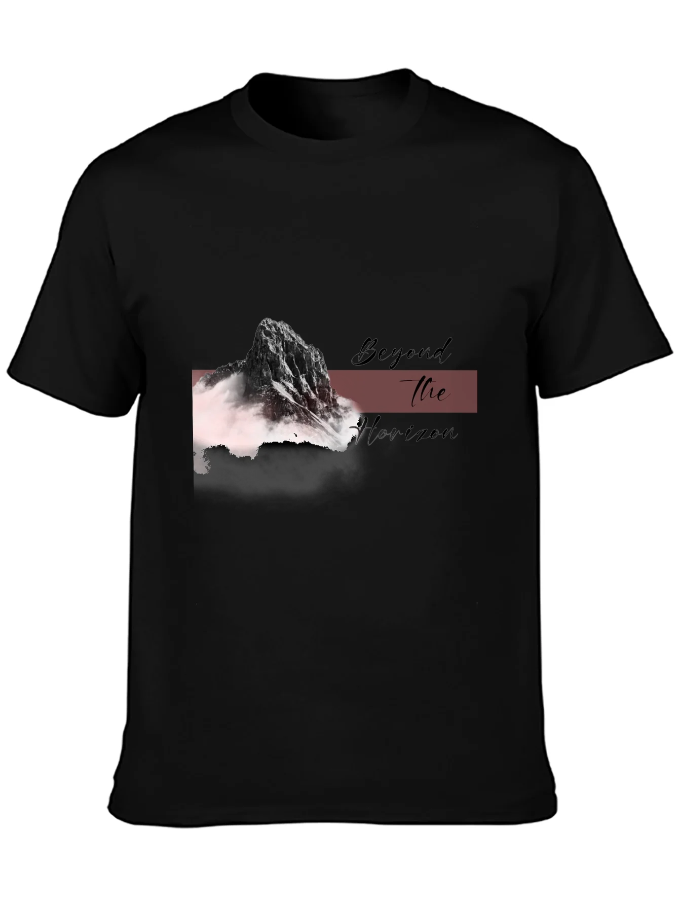 Beyond the Horizon Graphic Tee - Black