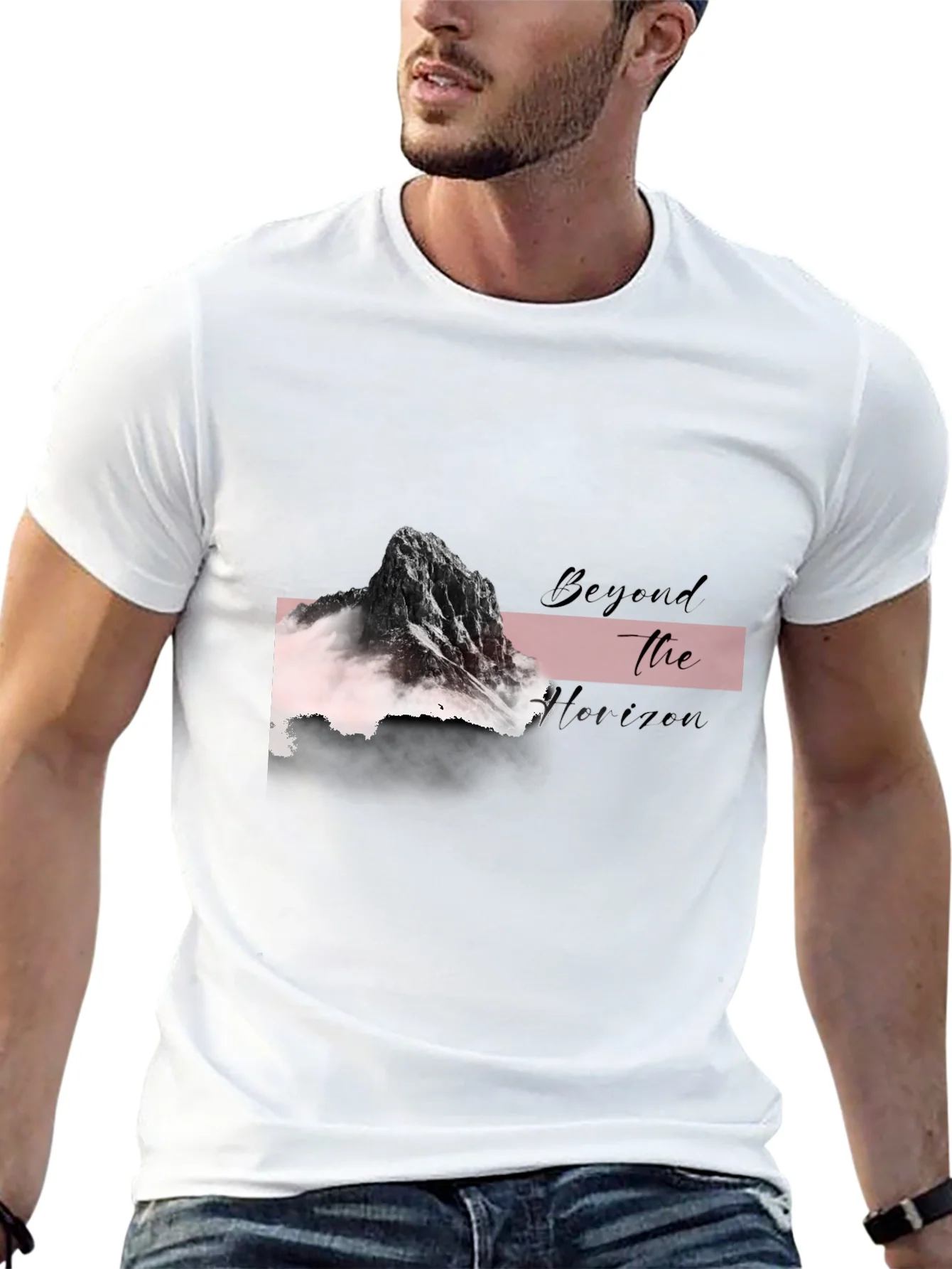 Beyond the Horizon Graphic Tee - Black