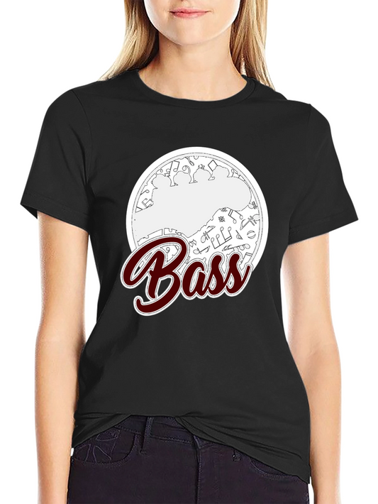 Bass Music Notes Graphic T-Shirt - Mens