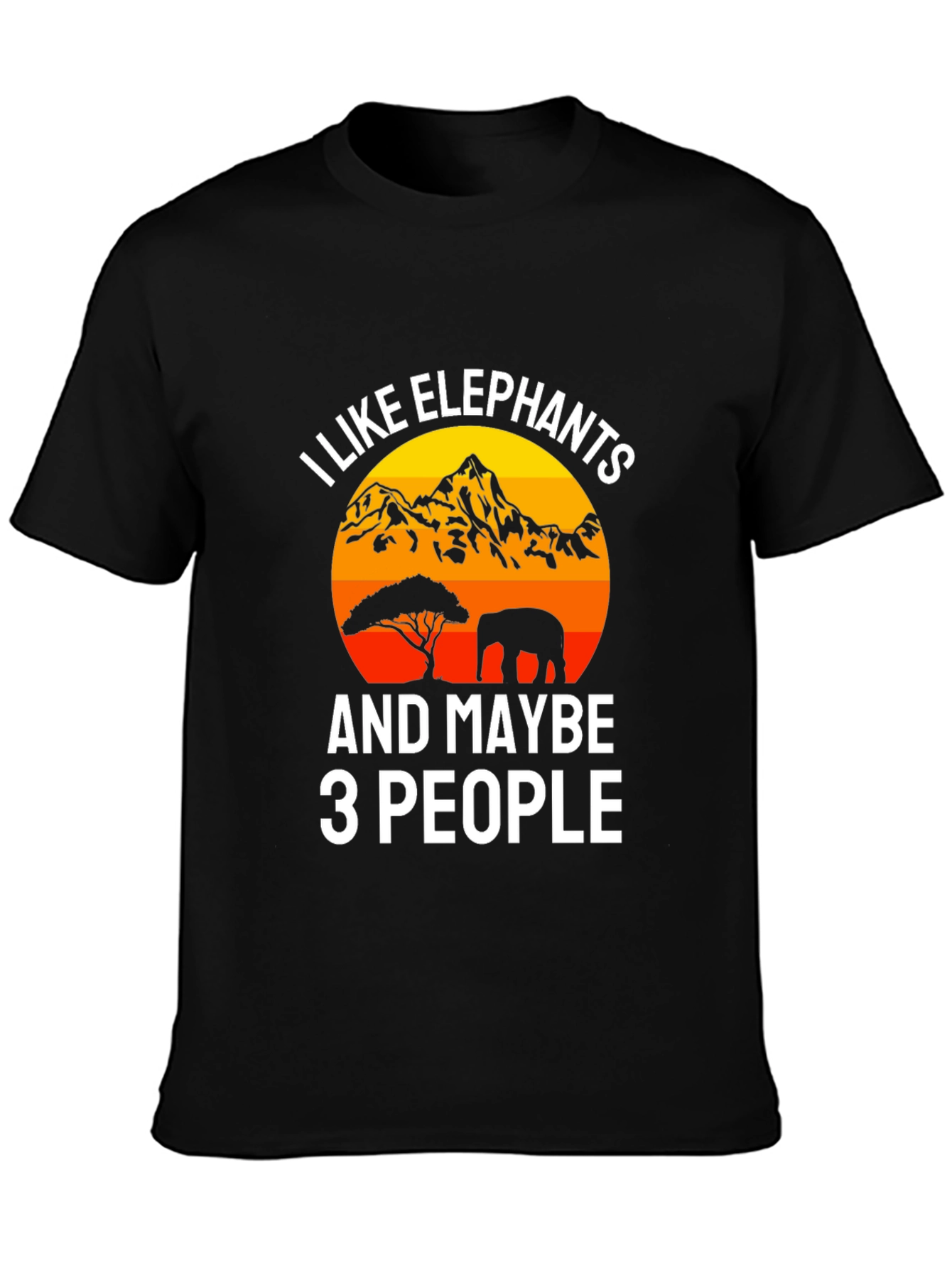 I Like Elephants Funny Graphic Tee