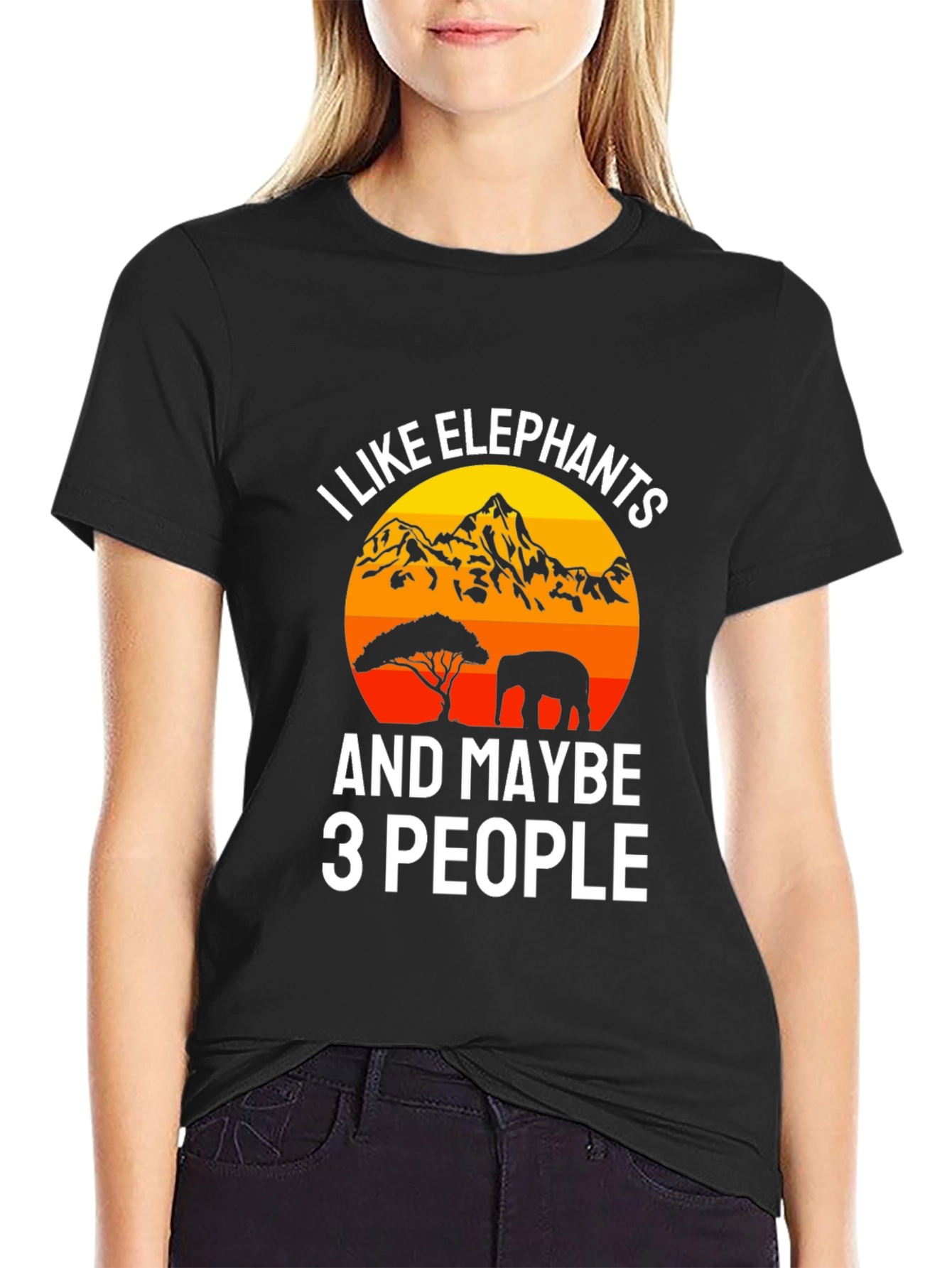 I Like Elephants Funny Graphic Tee