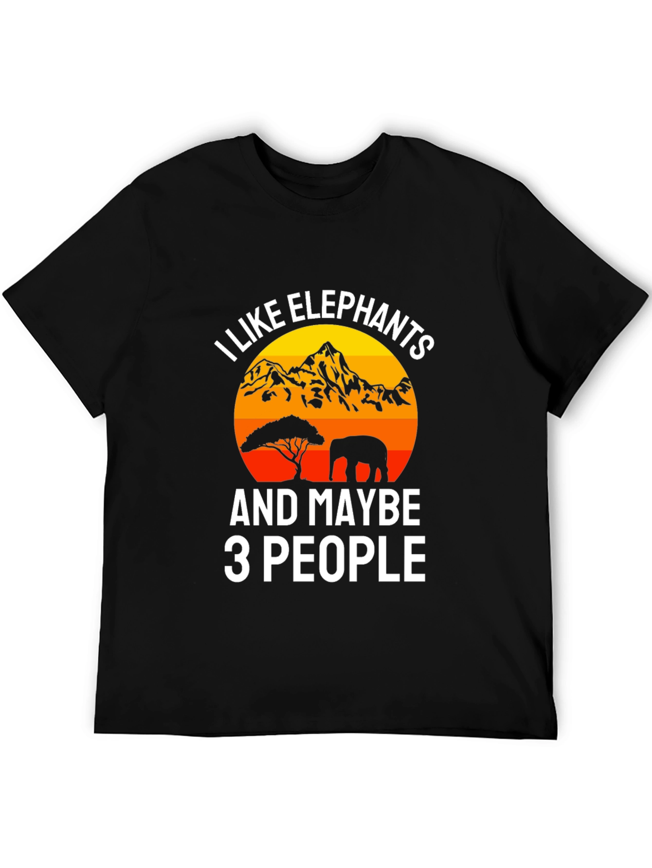I Like Elephants Funny Graphic Tee