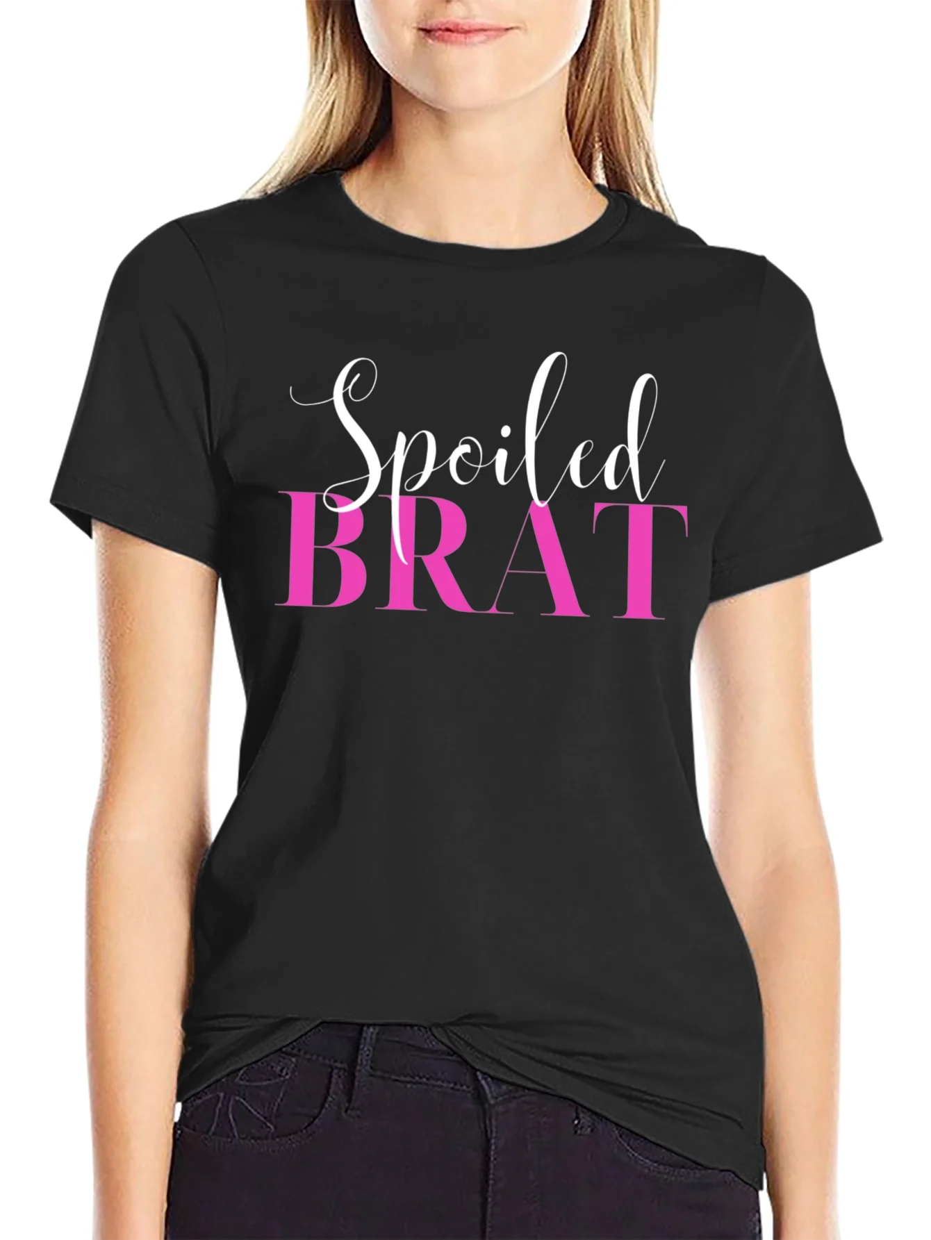Spoiled Brat Graphic T-Shirt - Black Tee