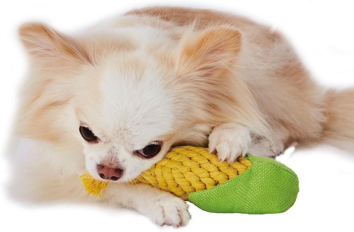 Petio Corn Dental Dog Toy, Small